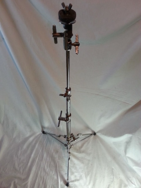 Slingerland Buddy Rich Straight Cymbal Stand Crash/Ride Chrome Vintage 60s USA* — main photograph