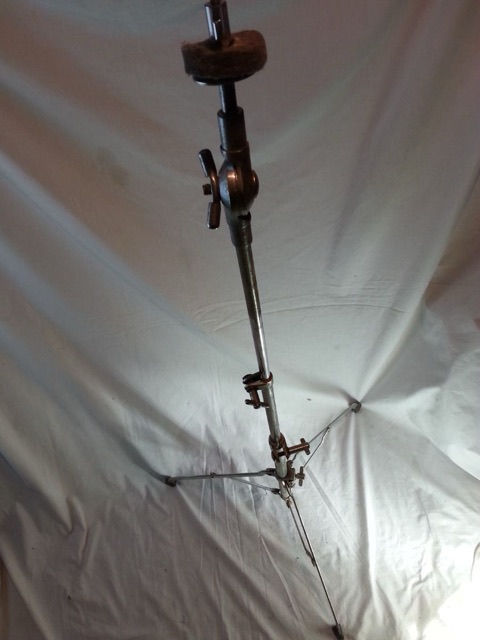 Pearl Straight Cymbal Stand Crash/Ride Chrome Vintage 60s Ratchet Top* — main photograph