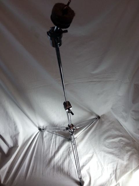 Rogers Straight Cymbal Stand 3-Section Double-Braced Chrome Holiday Vintage 60s — main photograph