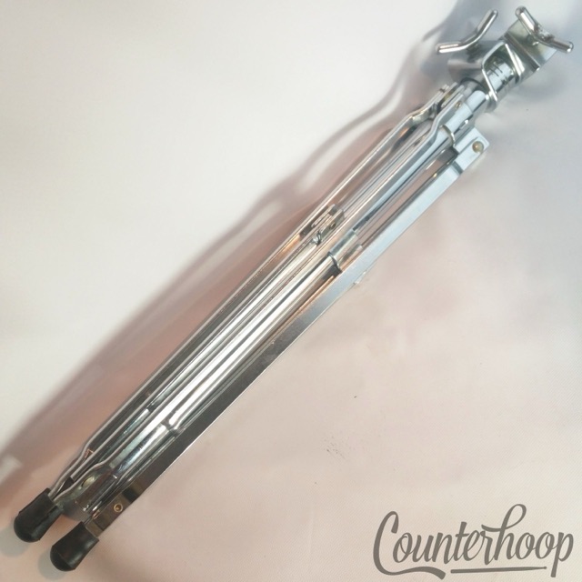 Rogers Straight Cymbal Stand 2-Section Double-Braced Chrome Tripod Base 60s USA — main photograph