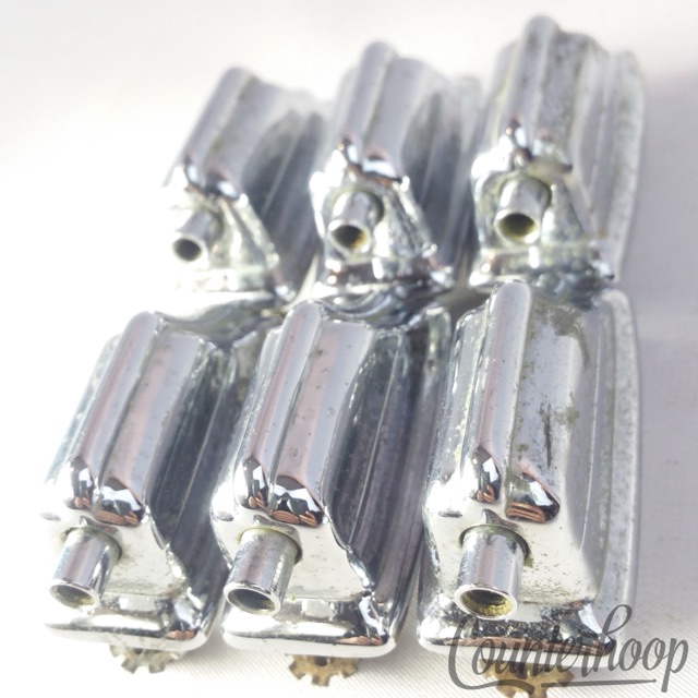 Rogers 6x Beavertail Tom/Snare Drum Lugs Chrome Powertone/Holiday Vintage60s USA — main photograph