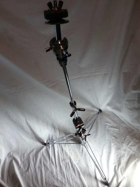 Rogers Straight Cymbal Stand 4-Section Double-Braced Chrome Vintage 60s Holiday — main photograph
