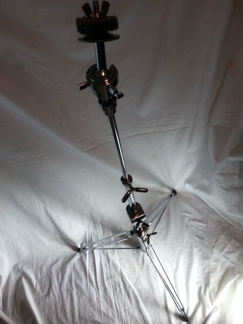 Rogers Straight Cymbal Stand 4-Section Double-Braced Chrome Vintage 60s Holiday — main photograph