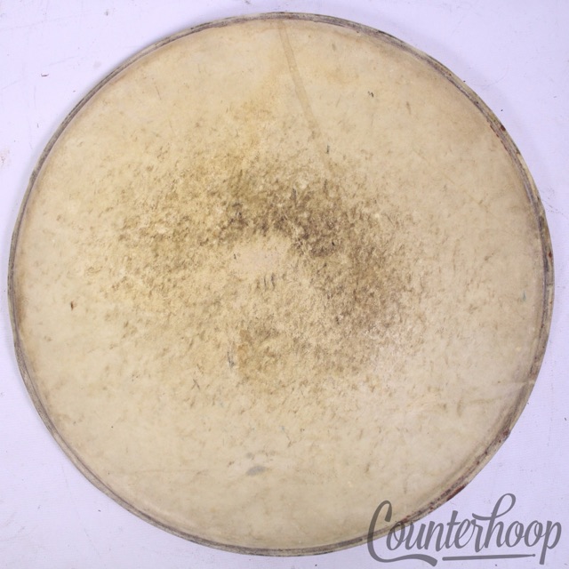 Ludwig/Leedy 11"Calf Skin Tom Drum Head Maple Flesh Hoop Batter/Resonant 40s USA — main photograph