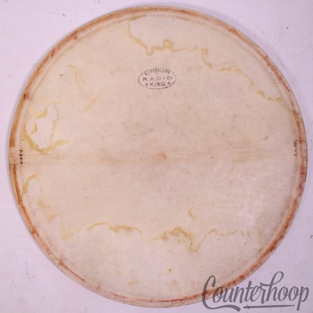 Slingerland Radio King 12" Calf Skin Snare Drum Head Maple Flesh Hoop Resonant* — main photograph