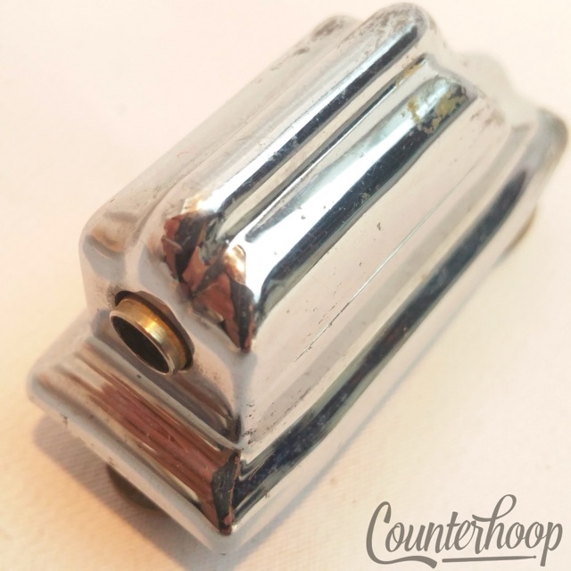 Rogers Beavertail Tom Drum Lug Chrome Powertone/Holiday Vintage 60s USA Hex/Circ — main photograph