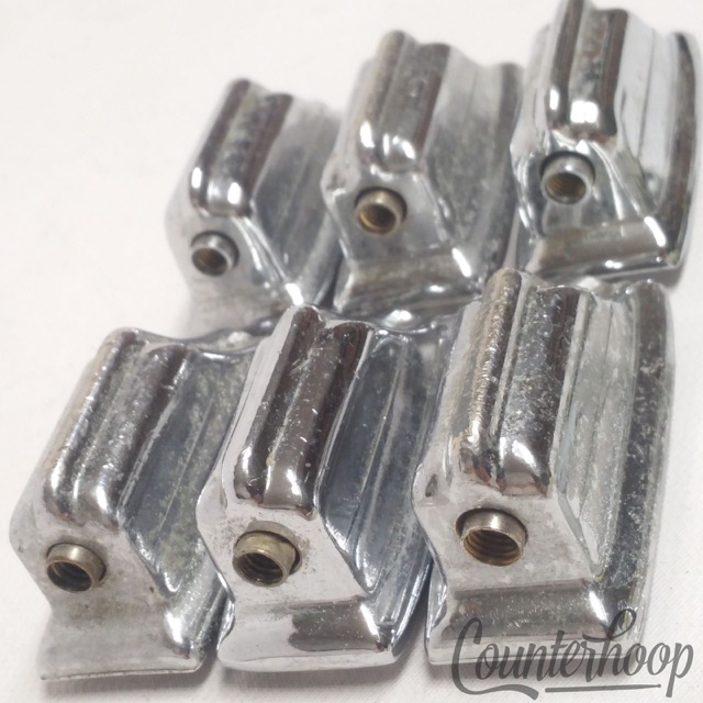 Rogers 6x Beavertail Tom Drum Lugs Chrome Cleveland,IL Holiday USA Vintage 60s* — main photograph