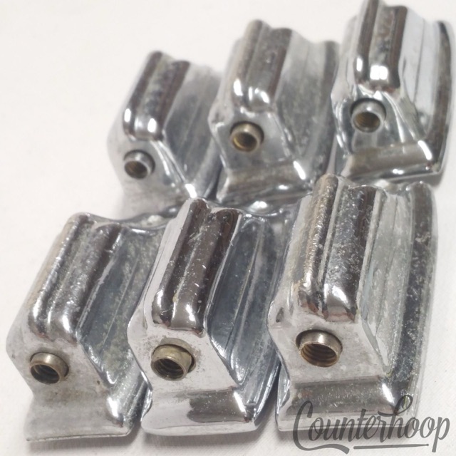 Rogers 6x Beavertail Tom Drum Lugs Chrome Cleveland,IL Holiday USA Vintage 60s* — main photograph
