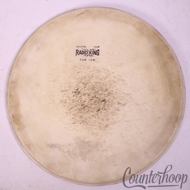 Slingerland Radio King Tom Tom 13" Calf Skin Drum Head Batter/Resonant Vintage* — main photograph