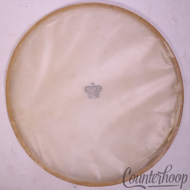 Gretsch 13"Calf Skin Snare Drum Head Slunk Resonant White Eagle Rawhide6Ply Hoop — main photograph