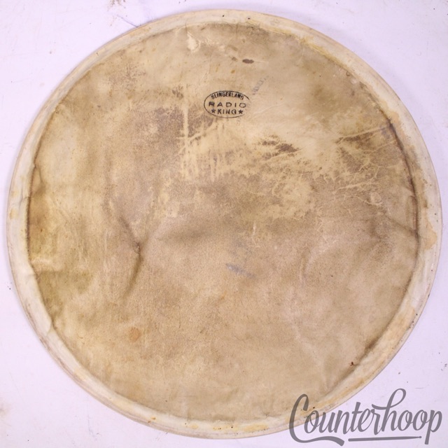 Slingerland Radio King 14" Calf Skin Snare/Tom Drum Head Batter/Resonant Vintage — main photograph