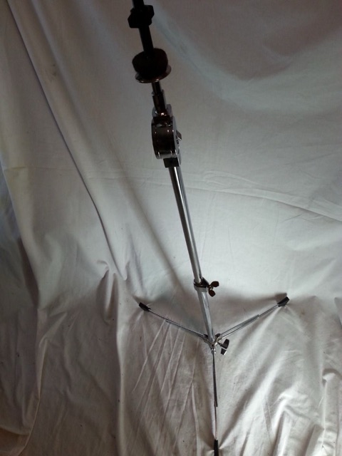Ludwig Flat-Base Cymbal Stand Chrome Lightweight Flush Vintage 50s-60s+80s Tube — main photograph