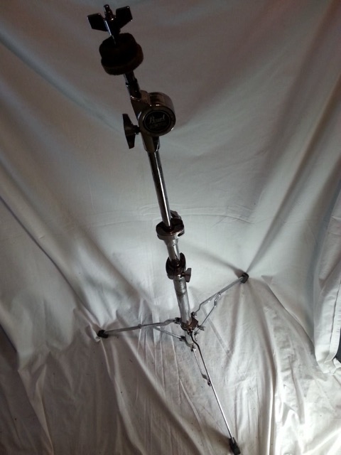 Pearl Straight Cymbal Stand Chrome Sturdy Lightweight Single-Braced 3-Section* — main photograph