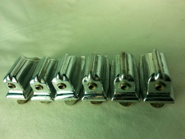 Rogers 6xBeavertail Tom Drum Lugs Chrome Powertone/Holiday 1-Gen.Cleveland 60s G — main photograph