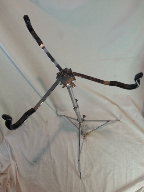 Ludwig WFL Snare Drum Stand Chrome Vintage 50s-70s Single-Braced Chicago USA — main photograph