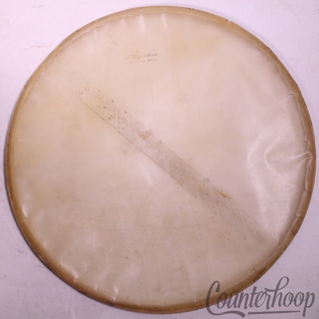 Slingerland Snare 15"Slunk Calf Skin Orchestra Drum Resonant Head Vintage 50s US — main photograph