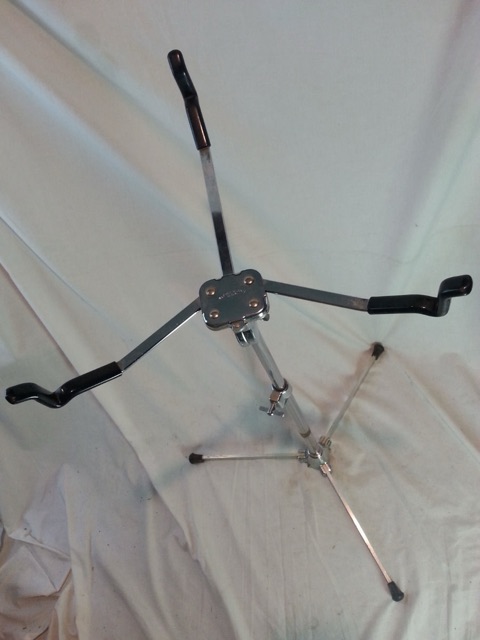 Slingerland Flat-Base Snare Drum Stand Chrome Vintage 60s Flush Niles, Ill USA* — main photograph