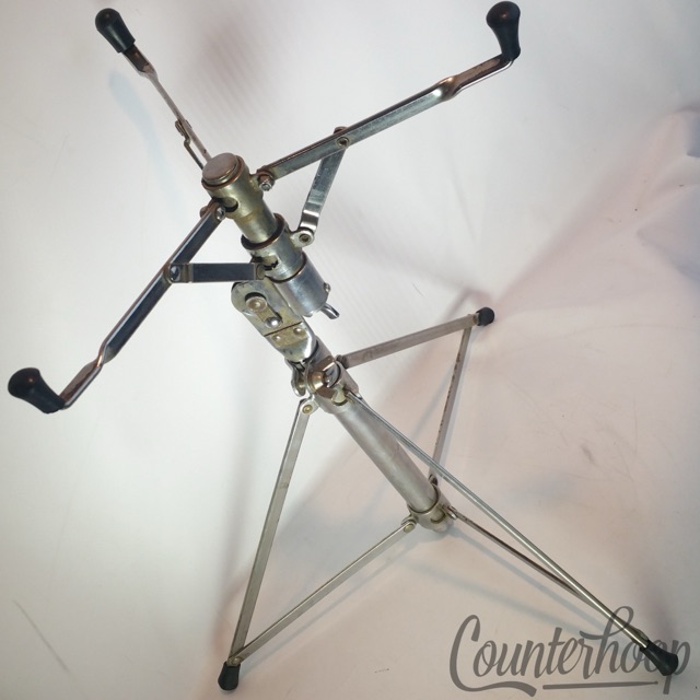 Gretsch"Buck Rogers"Snare Drum Stand Tripod Chrome Vintage 60s Walberg&Auge/W&A — main photograph