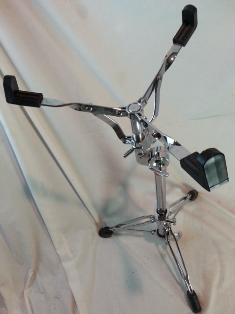 Ludwig Double-Braced Snare Drum Stand Red Label 90s Chrome Heavy-Duty EXC* — main photograph