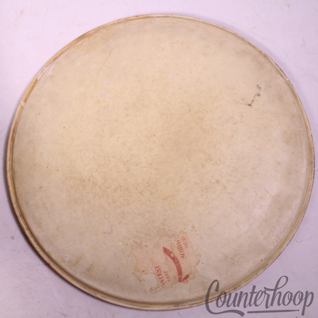Ludwig 16"Floor Tom Calf Skin Drum Head Batter/Resonant USA Vintage 50s Script* — main photograph