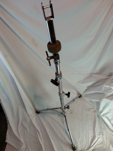 Ludwig Double Concert Tom Drum Clip Mount Stand Blue/Olive Vintage 70s — main photograph