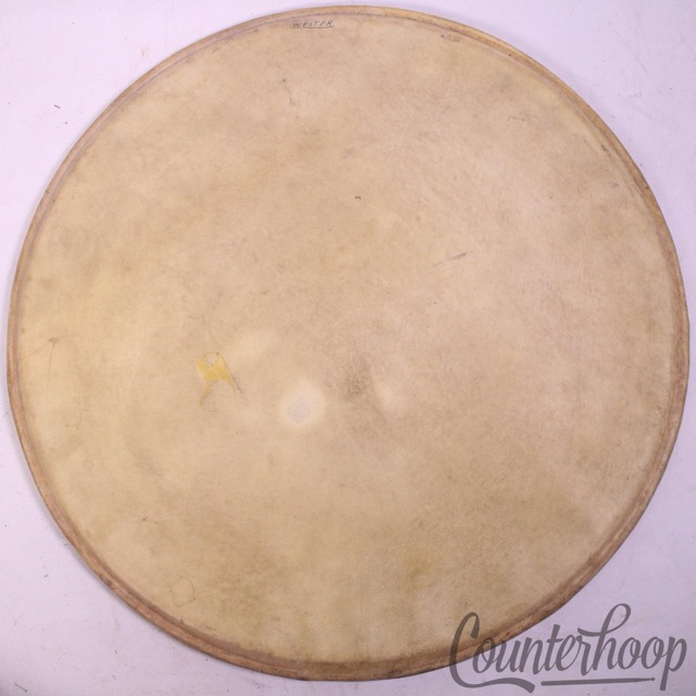 Gretsch 18" Floor Tom/Bass Drum Calf Skin Head Broadkaster Vintage 40s-50s USA* — main photograph