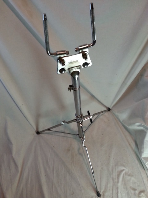 Ludwig Double Tom Drum L-Arm Post Mounts On Slingy Buddy Rich Tripod Base* — main photograph
