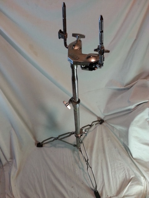 Gretsch Double Tom Drum L-Arm 80s TechWare Mounts+70s Titan Double-Braced Stand — main photograph