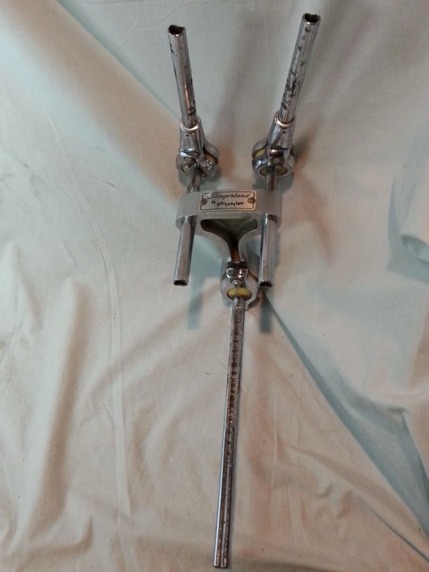Slingerland Set-O-Matic Double Tom Drum Post Arm Mounts Setomatic Bass Drum 70s — main photograph