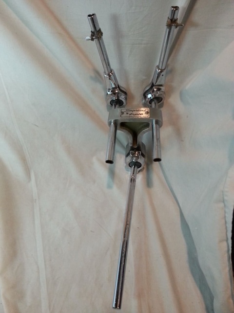 Slingerland Set-O-Matic Double Tom Bass Drum Drum Post Arm Mounts Setomatic 70s — main photograph