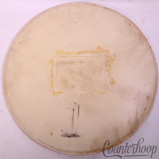 Gretsch 22"Bass Drum Head Calf Skin 3Ply Maple Flesh Hoop Batter USA Broadkaster — main photograph