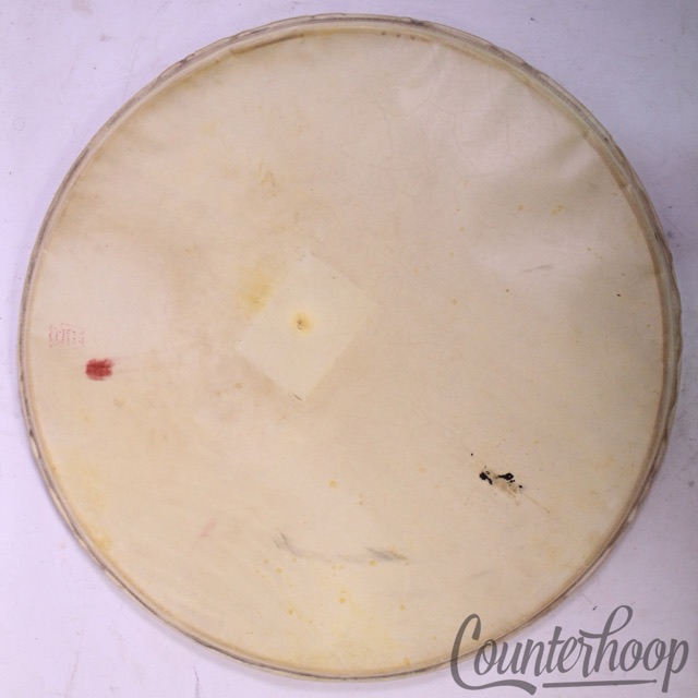 Ludwig WFL 22" Calf Skin Bass Drum Head Vintage 50s Double Strength White Calf* — main photograph