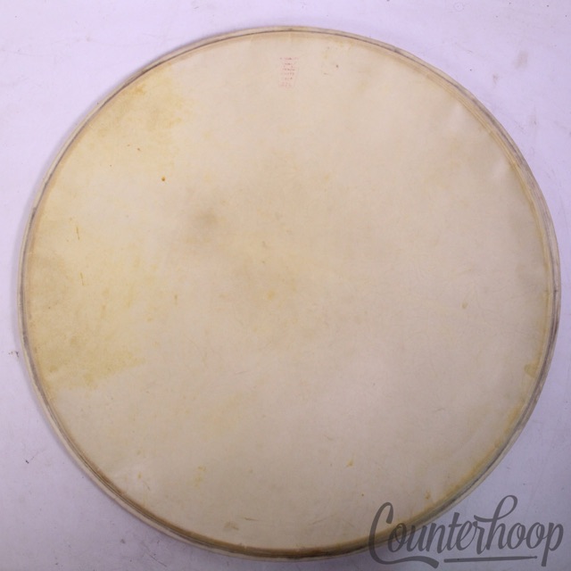 Ludwig WFL 22" Calf Skin Bass Drum Head Double Strength White Calf Vintage 50s* — main photograph