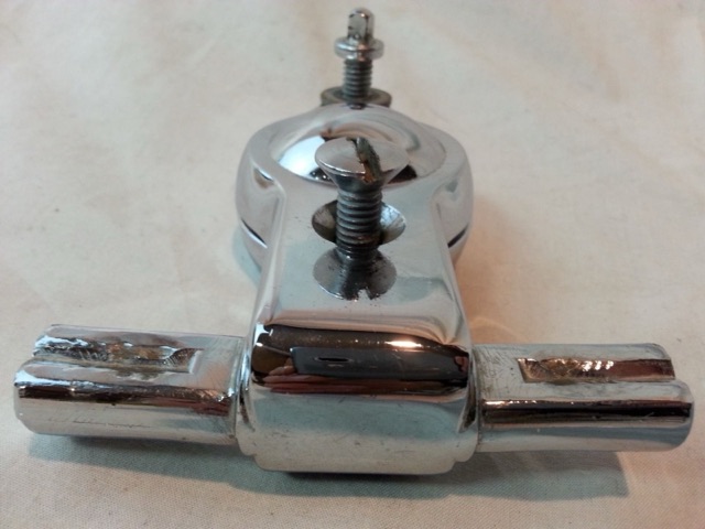 Slingerland Set-O-Matic Double Tom Holder Mount Setomatic Top Tilter 70s Parts* — main photograph