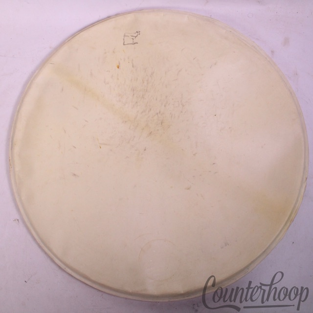 Ludwig & Ludwig 22"Calf Skin Bass Drum Head Batter/Resonant Cow Logo Vintage 40s — main photograph