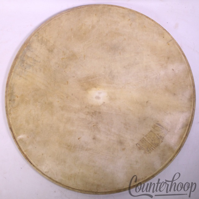 Gretsch 24"Bass Drum Head Calf Skin Maple Flesh Hoop Batter/Reso USA Broadkaster — main photograph