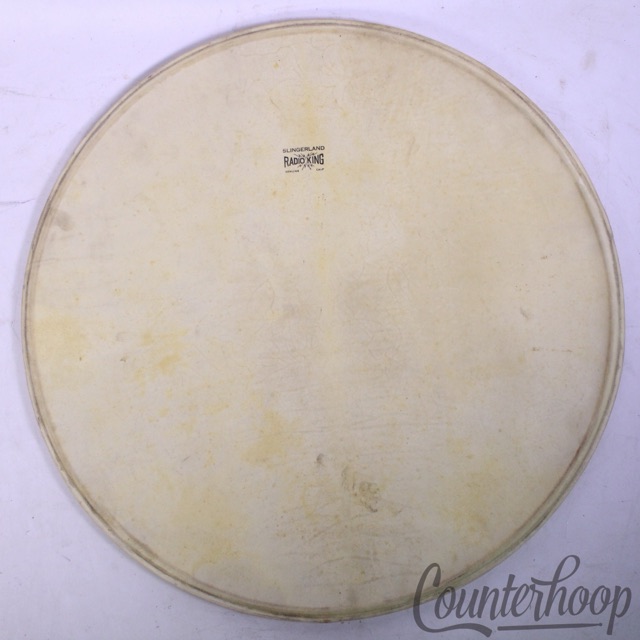 Slingerland Radio King 24"Bass Drum Calf Skin Head Batter/Resonant Vintage 40s* — main photograph