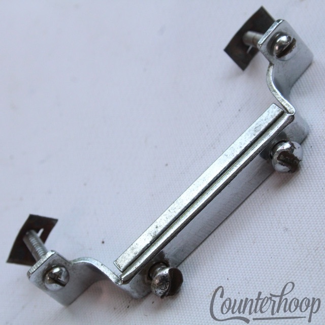 Gretsch Chrome Snare Drum Butt Plate 2 1/4" Round Badge RB Vintage 60s Brooklyn — main photograph