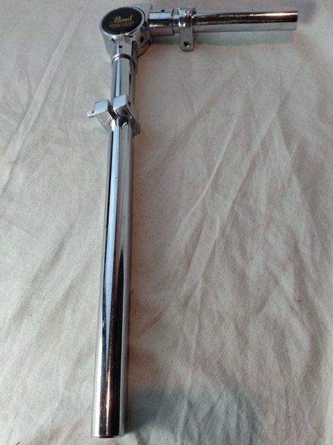 Pearl Single Tom Drum 7/8"Tube Arm Mount Chrome 80s Sticker Made in Japan* — main photograph