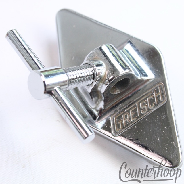 Gretsch Floor Tom Drum Leg Mount/Bass Cymbal L-Arm Diamond Bracket Chrome RB 60s — main photograph