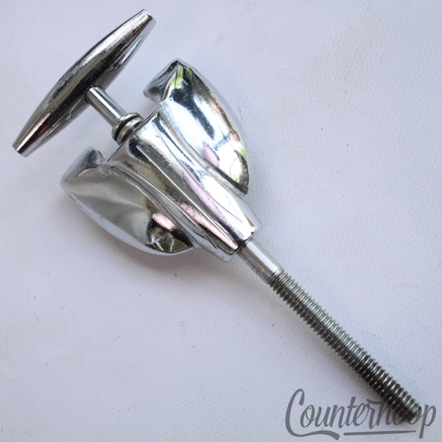 Gretsch Bass Drum Tension Rod/Claw Round Badge Chrome Vintage RB 3 3/4" 60s* — main photograph