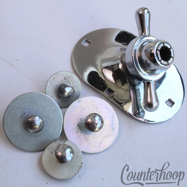 Rogers Swivomatic Angled Spur Mount Bass Drum Tom Post/Cymbal Arm Cast Collet* — main photograph