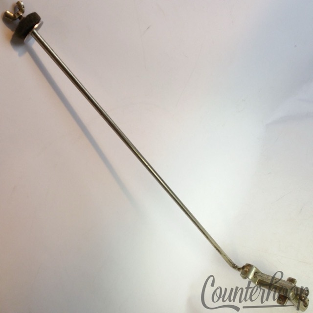 Slingerland L-Arm Cymbal Stand Shur-Grip Clamp-On Mount 3/8" Nickel Vintage 40s — main photograph