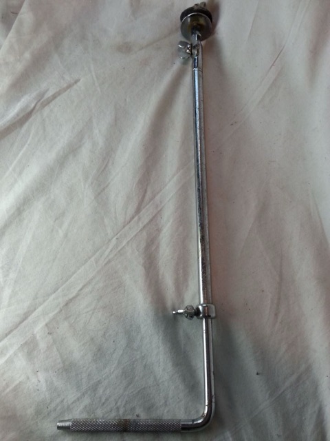 Ludwig L-Arm Cymbal Stand Adjustable Tilter Mount 3/8"Chrome Vintage 60s Chicago — main photograph