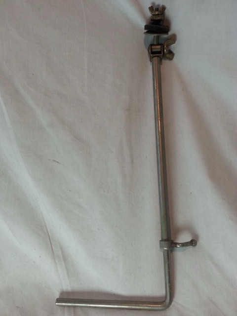 Gretsch L-Arm Cymbal Stand Adjustable Tilter Mount 3/8"Nickel Vintage 50s RB USA — main photograph