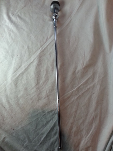 Premier Straight Cymbal Arm Stand Rod Mount Chrome Vintage 60s-70s England/UK* — main photograph
