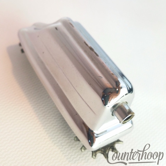 Rogers Beavertail Bass Drum Lug Chrome Dayton Powertone Hex/Star Vintage 60s USA — main photograph