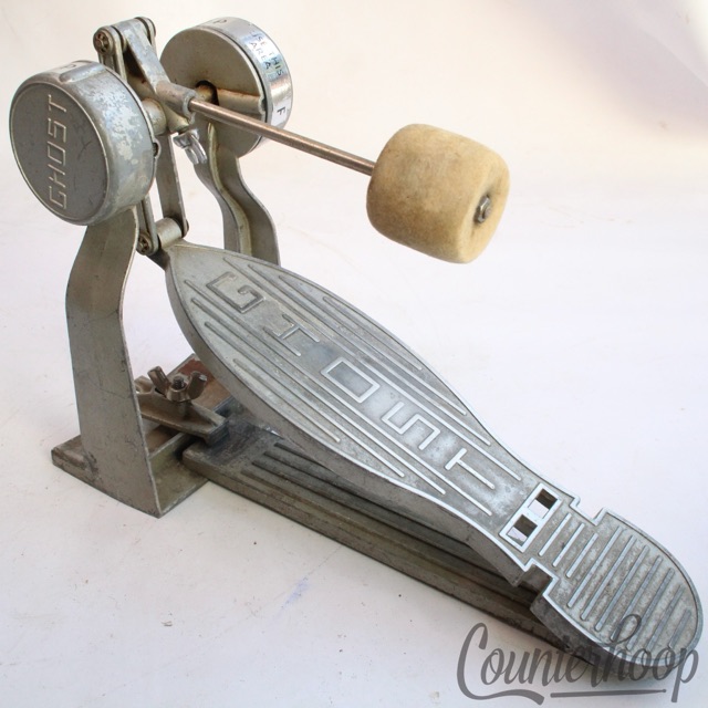 Ghost Classic Pre-Ludwig Bass Drum Pedal Vintage 60s Solid Aluminum Footboard US — main photograph
