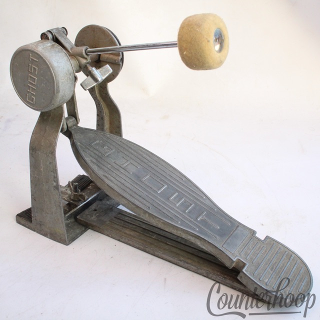 Ghost Classic Pre-Ludwig Bass Drum Pedal Solid Aluminum Footboard US Vintage 70s — main photograph