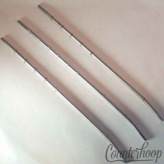Gretsch 3x 14/16"Floor Tom Drum Leg Knurling Grooves Chrome Vintage 50s Straight — main photograph